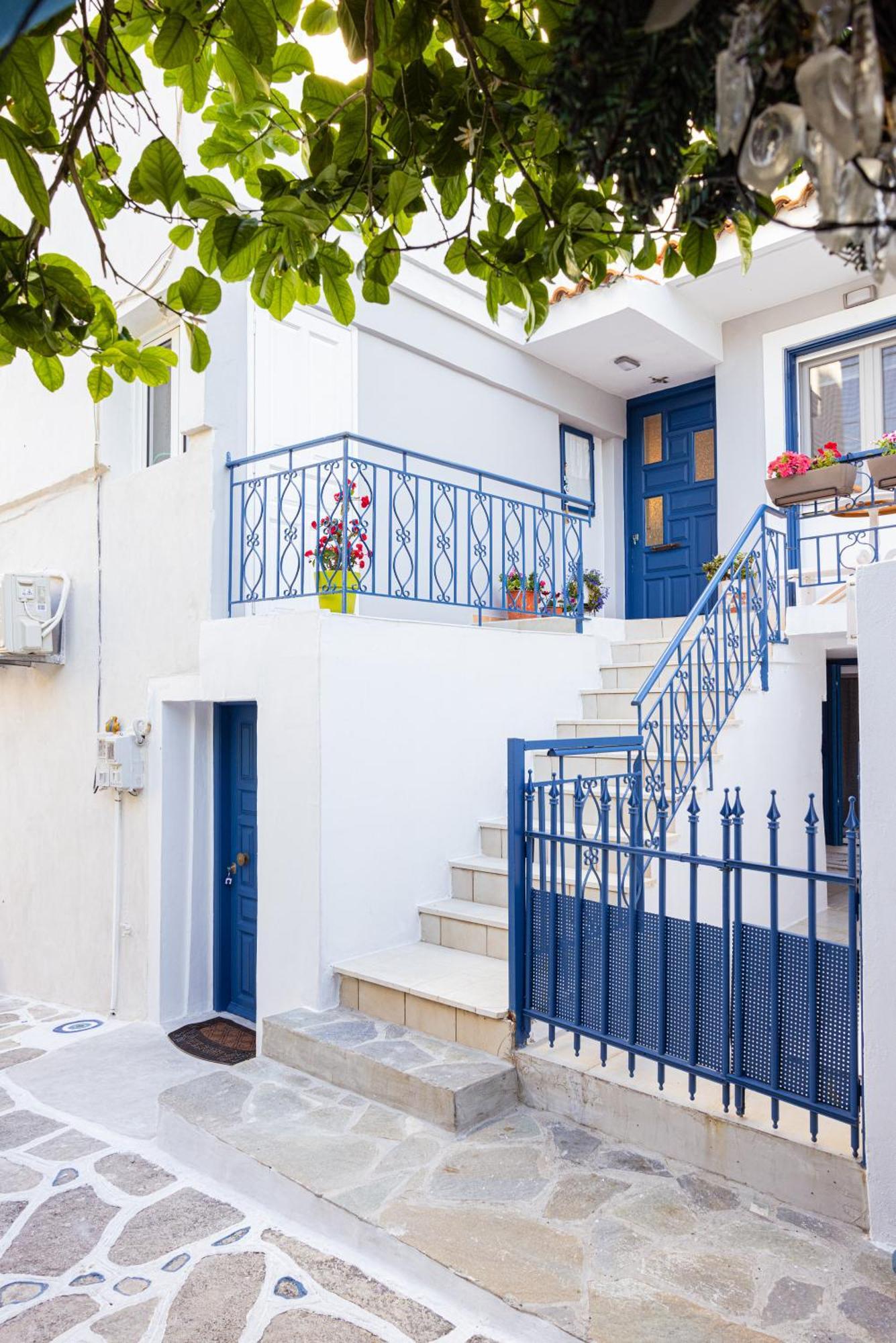 Pythagorio Blue Street Apartment With Balcony Ngoại thất bức ảnh